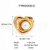 Heart Stainless Steel Stud Rings DM4461-2-1