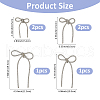 SUPERFINDINGS 4 Styles Rhinestone with Platinum Iron Brooches for Backpack Clothes JEWB-FH0001-59-2