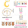Knitting Row Counter Chains & Locking Stitch Markers Kits HJEW-AB00511-2
