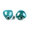 Pearlized Handmade Porcelain Beads PORC-T007-21-03-3