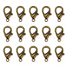 Tibetan Style Alloy Lobster Claw Clasps X-PALLOY-O027-AB01-1