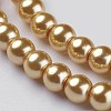 Glass Pearl Beads Strands X-HY-6D-B28-2