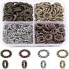  400Pcs 4 Style Tibetan Style Alloy Beads TIBE-NB0001-24-1
