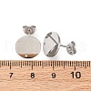 304 Stainless Steel Stud Earring Findings STAS-H436-21P-02-3