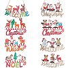 8Pcs 8 Style Christmas Decorative Wooden Door Sign sgFIND-SZ0005-74-1