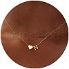 Simple Style Adjustable 316L Surgical Stainless Steel Heart and Initial Pendant Necklaces for Women WG95AEF-14-1