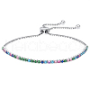 Anti-Tarnish Colorful Cubic Zirconia Tennis Bracelet BJEW-I314-003P-1