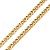 Vacuum Plating 201 Stainless Steel Curb Chain Necklaces NJEW-Q336-09A-G-2
