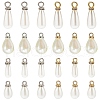 CHGCRAFT 84pcs 7 style ABS Plastic Imitation Pearl Pendants KY-CA0001-23-1