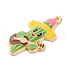 Alloy Enamel Pendants FIND-M060-23C-G-2
