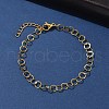 304 Stainless Steel Rolo Chains Bracelets for Women BJEW-U043-02G-1