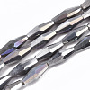 Electroplate Glass Beads Strands EGLA-S194-03A-A07-1