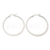 Tarnish Resistant 304 Stainless Steel Big Hoop Earrings EJEW-F105-18P-3