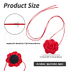 SUPERFINDINGS 6Pcs 6 Colors Cloth Flower Collar Choker Necklace NJEW-FH0001-11-2