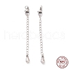925 Sterling Silver Chain Extenders STER-D036-40AS-3