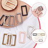 WADORN 28Pcs 7 Colors Zinc Alloy Slider Buckles FIND-WR0010-72-3