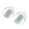 Natural Green Aventurine Big Pendants G-F702-02P-D-1