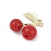 Alloy & Acrylic Pendants PALLOY-S053-01LG-D-2