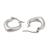 304 Stainless Steel Hoop Earrings for Women EJEW-M224-01P-2