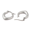 Non-Tarnish 304 Stainless Steel Hoop Earrings for Women EJEW-M224-01P-2