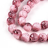 Transparent Baking Painted Glass Beads Strands DGLA-N009-10mm-03-4