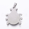 Tarnish Resistant 304 Stainless Steel Pendants STAS-K162-057P-2