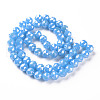 Electroplate Glass Beads Strands EGLA-T020-10-C01-2