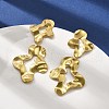304 Stainless Steel Dangle Stud Earrings for Women EJEW-K268-13A-G-2