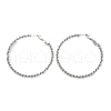 304 Stainless Steel Hoop Earrings EJEW-S250-02B-P-4