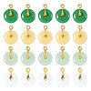  36Pcs 4 Colors Glass Pendants GLAA-TA0002-45-1