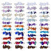 48Pcs 24 Styles Mixed Gemstone Chip Connector Charms PALLOY-FH00036-1