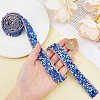 0.9M Resin Rhinestone Crystals Beaded Trim DIY-WH0542-12-3