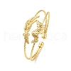 Brass Cuff Bangles BJEW-U025-01G-01-4