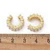 Cubic Zirconia Tennis Cuff Earrings EJEW-K093-09G-05-3
