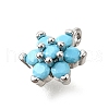 Brass Micro Pave Cubic Zirconia Pendants KK-D356-01B-P-2