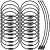 SUNNYCLUE 40Pcs Baking Paint Stainless Steel Cable Wire Keychain AJEW-SC0003-42-1