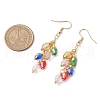 Glass Beaded Dangle Earrings EJEW-JE05976-3