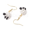 304 Stainless Steel Dangle Earrings EJEW-MZ00374-4
