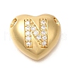 Rack Plating Brass Micro Pave Cubic Zirconia Pendants KK-I722-04G-N-1