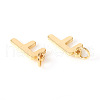 Brass Charms X-KK-I672-01F-G-2