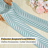 Olycraft 5M Polyester Jacquard Leaf Ribbon OCOR-OC0001-60A-4