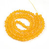 Baking Painted Glass Beads Strands DGLA-N007-01F-2