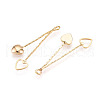 Brass Chain Tassel Pendants X-KK-N231-59G-NF-1