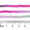 Transparent Painted Glass Beads Strands X1-DGLA-A034-T1mm-A06-3