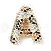 Brass Micro Pave Cubic Zirconia Pendants KK-Z108-01G-2