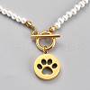 304 Stainless Steel Pendant Necklaces NJEW-B0001-15G-2