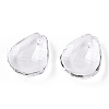 Transparent Glass Petal Beads GLAA-N001-08-4