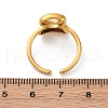 304 Stainless Steel Open Cuff Rings for Women RJEW-M060-01G-02-5