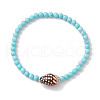 Summer Beach Natural Spiral Shell Bead Bracelets BJEW-JB10313-02-3