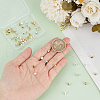 GOMAKERER 60Pcs 2 Colors Brass Spacer Beads KK-GO0001-35-3